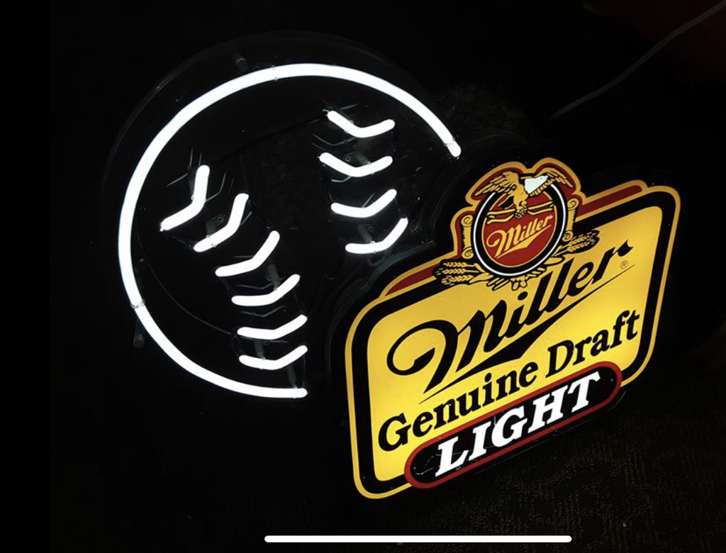 Custom Miller lite Genuine Draft Light Neon Sign Tube Neon Light