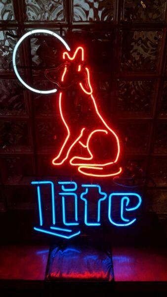 Custom Miller Lite Coyote Neon Sign Tube Neon Light