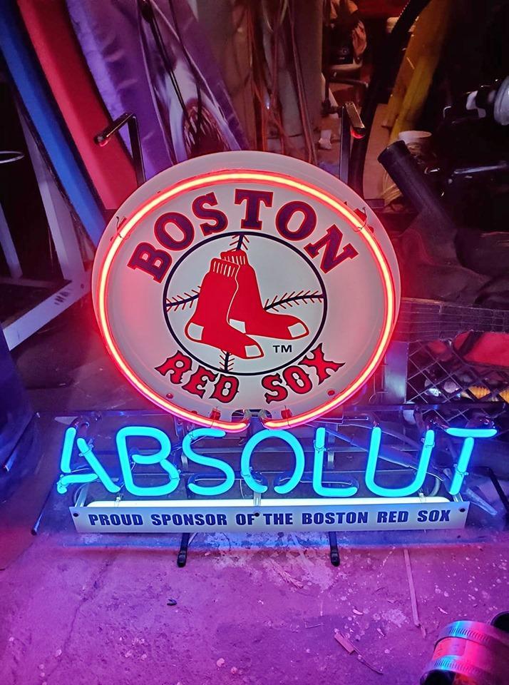Custom Absolut Boston Red Sox Neon Sign MLB Sports Neon Light Tube Neon Light