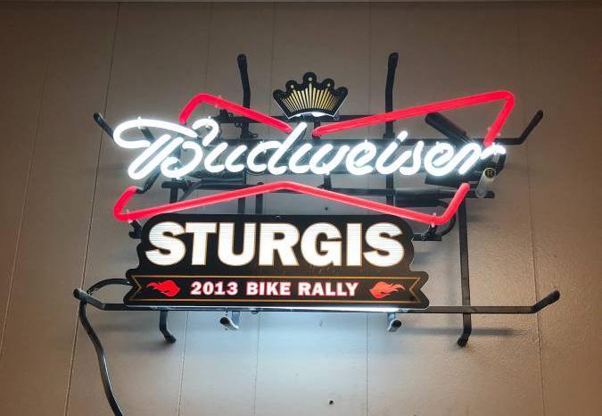 Custom Budweiser Sturgis 2013 Bike Rally Neon Sign Tube Neon Light